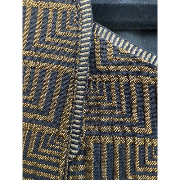 Cotelac France Shift Dress Gold and Black Size S Designer - Picture 8 of 12